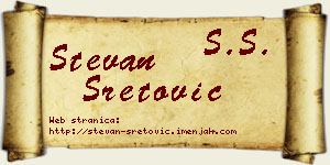Stevan Sretović vizit kartica